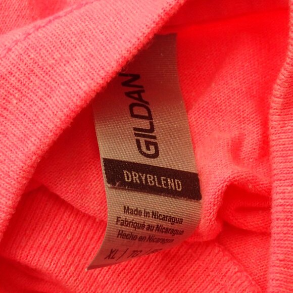 Gildan Bright Pink T shirt Size XL - Picture 3 of 4